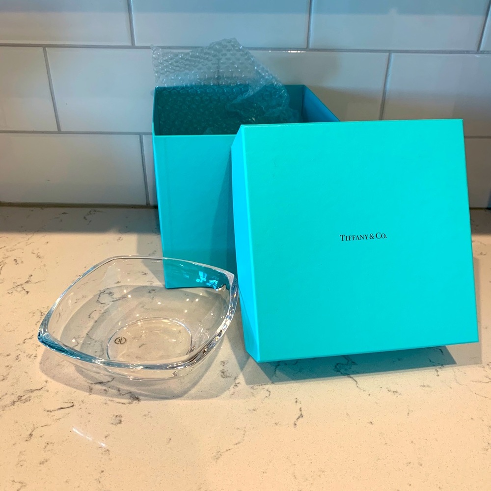 Tiffany 6” crystal bowl NIB